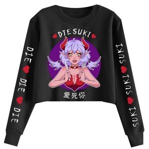 Kawaii Streetwear Diesuki Crewneck Sweatshirt